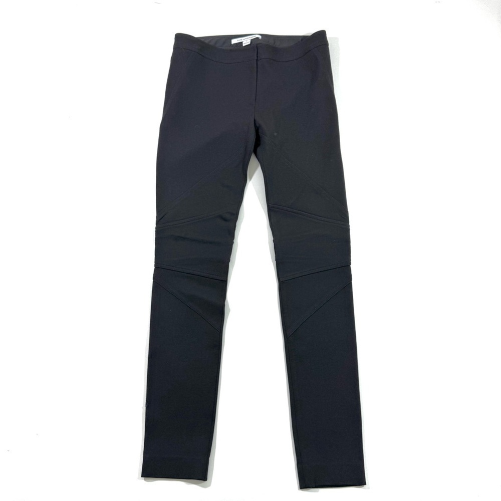 Diane Von Furstenberg Lena Ponte Knit Suiting Pants Black